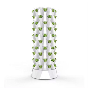 Sistema de Cultivo Vertical Hidropónico y Aeropónico para Interiores con Bomba, PVC de Grado Alimenticio, Fácil de Operar, Torre de Jardín - Product Image 2