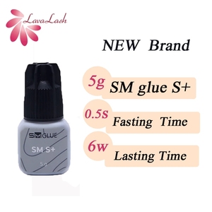 Mở Rộng Lông Mi SM S + Keo Với Màu Đen Hàng Đầu Nhãn Hiệu Riêng Lông Mi Mở Rộng 0.5S Khô Latex Miễn Phí Lông Mi Lash Keo - Product Image 2