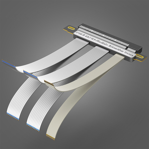 Tốt nhất thương hiệu <span class=keywords><strong>PCI</strong></span>-e <span class=keywords><strong>Express</strong></span> để <span class=keywords><strong>PCI</strong></span> Adapter 16X linh hoạt Riser Cáp PCIe 5.0 (180 độ) GPU Thẻ mở rộng - Product Image 4