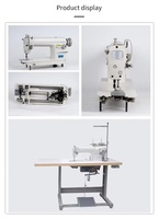 Meilleure Machine à Coudre Industrielle Point Noué à Bras Long et Haute Vitesse, Monoaiguille avec Moteur Puissant pour Nouveaux Vêtements, Robes et Confections