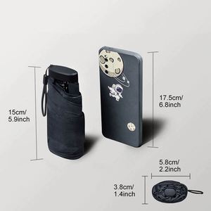 ร่มพับ 5 ตอน พกพาสะดวกสำหรับผู้หญิง รุ่น Lady Mini Capsule Umbrella ป้องกันรังสียูวี พร้อมซองใส่ - Product Image 3