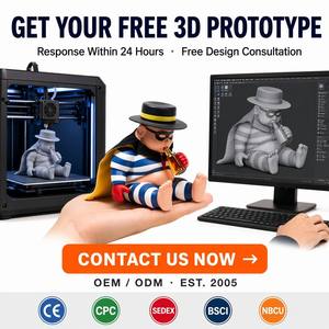 Figura de Acción Personalizada en PVC <span class=keywords><strong>3D</strong></span>, Figura de Vinilo Artística, Modelo de Juguete de Dibujos Animados, Figuras Coleccionables de Animales, Escala 1/6, Servicio de Juguetes Coleccionables - Product Image 5