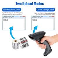 Lecteur de codes-barres sans fil industriel YHDAA haute résistance et durable pour USB, pistolet de lecture 1D 2D à détection automatique, portable pour inventaire