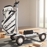 Chariot de golf électrique pliable à 4 roues en aluminium 2400W 48V20Ah avec batterie au lithium