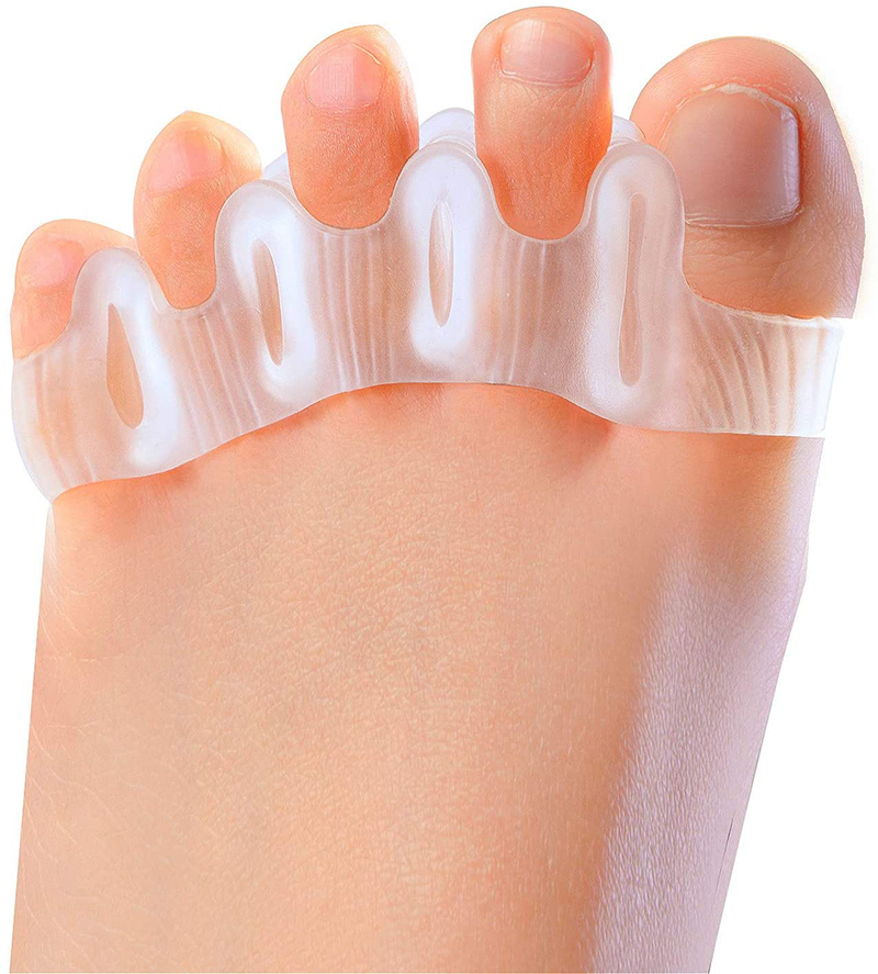 Hot selling Overlapping breathable Separate Overlapping Toe gel durable toe nail separator