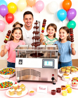 Fontaine à chocolat professionnelle à température stable pour traiteur, équipement de service de chocolat pour mariages, fêtes et bars à desserts