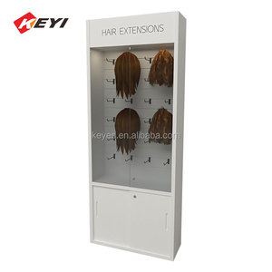 Cửa hàng Tóc Giả hiển thị đồ nội thất sàn tóc hiển thị giá gỗ đá đen tường tóc giả tủ trưng bày cho salon - Product Image 1