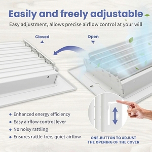 Grille de ventilation en acier galvanisé pour CVC, diffuseur de ventilation pour sol, mur, <span class=keywords><strong>plafond</strong></span>, diffuseur <span class=keywords><strong>d</strong></span>'<span class=keywords><strong>air</strong></span> à 2 voies, couvercle de grille <span class=keywords><strong>d</strong></span>'aération pour <span class=keywords><strong>plafond</strong></span> - Product Image 3