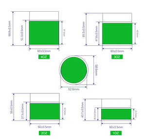 Recipiente de Plástico Hermético a Prueba de Olores, Resistente a Niños, de 3.5g, para Almacenamiento de Hierbas y Galletas, 2-4oz, Grado Alimenticio - Product Image 5