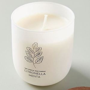 Bougie parfumée minimaliste en verre givré blanc avec couvercle en bois, cylindre en cire végétale, aromathérapie pour la décoration de la maison - Product Image 2