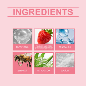 Soin des lèvres gercées aux fruits personnalisé Vegan Exfoliant pour enlever les peaux mortes Éclaircissant <span class=keywords><strong>Gommage</strong></span> rose à la fraise pour les lèvres - Product Image 5