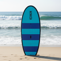 Planche de surf hydrofoil portative pour le paddleboard - Planche de wingfoil durable et haute résistance, adaptée aux débutants, en bambou et époxy pour les lacs