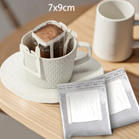 Sachets de filtre à café en papier pour le brassage goutte à goutte, emballage de café fraîchement moulu et fournitures pour cafés