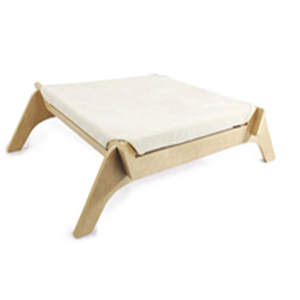 Cama Elevada Clásica y Confortable para Gatos, Hamaca con Estructura Resistente de MDF, Tumbona Elevada de Gamuza Suave para Gatos y Perros - Product Image 1