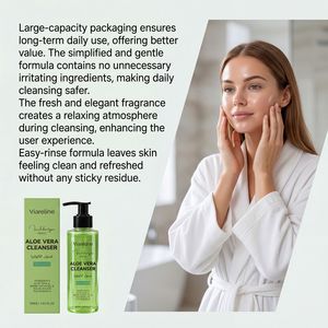 Aloe Moisturizing Facial Cleansing Gel Mild Gentle <b>Care</b> Clean Smooth Pores Refreshing Hydrating Skin Wash - Product Image 3