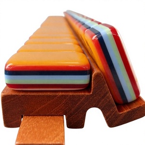 Mahjong Acrílico de Lujo Tallado de 7 Capas, Patrón Personalizado Walk With Me, 160 Piezas de Mahjong Americano - Product Image 4