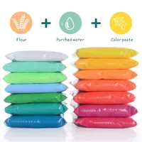 Özelleştirilmiş ucuz 24 renkler hava kuru modelleme kil paketi okul çocukları için
