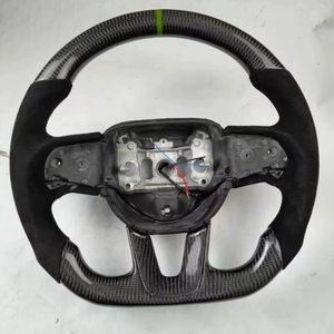 Volant en fibre de carbone pour <span class=keywords><strong>Dodge</strong></span> Challenger <span class=keywords><strong>Charger</strong></span> 15-23, fabrication directe, texture personnalisée antidérapante, volant de voiture modifié - Product Image 3