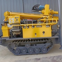 Plateforme de forage de puits d'eau pneumatique sur chenilles de 1000 mètres, équipement hydraulique d'ingénierie à grande échelle pour le forage minier