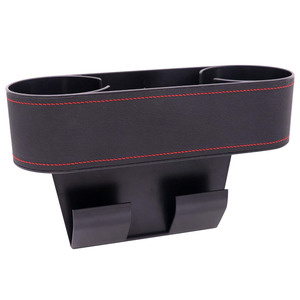 Organizador lateral para asiento de consola de coche de cuero PU al por mayor con bolsillo organizador de monedas - Product Image 1