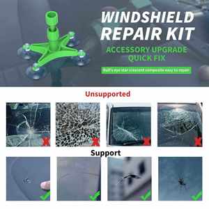 Sikeo WRK19001 Nuevo Lanzamiento: Herramienta Blanca para Reparación de Parabrisas de Coche con Líquido Reparador de Vidrio y Material Plástico, 1 Unidad para Todas las Estaciones - Product Image 3
