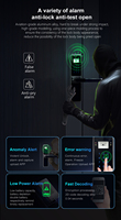 Serrure de porte intelligente sans fil pour hôtel en libre-service, avec code QR