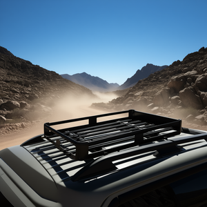 Panier de toit en aluminium noir avec barres de fixation pour bagages et cargaison – Accessoire de véhicule - Product Image 2