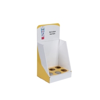 Présentoir de comptoir en carton avec impression de logo pour papeterie et baume