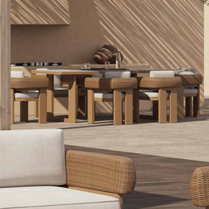 <span class=keywords><strong>Set</strong></span> da <span class=keywords><strong>Giardino</strong></span> per Bordo Piscina, Tavolo e Sedie da Pranzo per Patio, <span class=keywords><strong>Set</strong></span> di Mobili da <span class=keywords><strong>Giardino</strong></span> in <span class=keywords><strong>Rattan</strong></span> per Esterni - Product Image 5