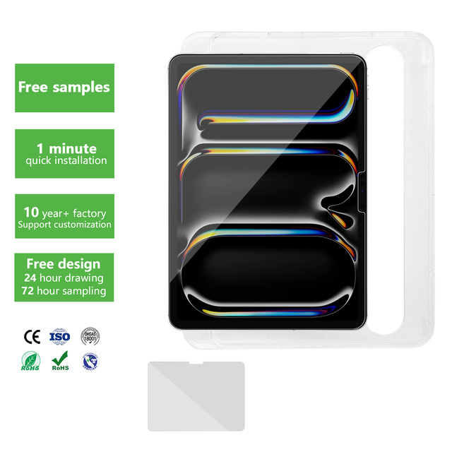 High Quality 2.5d Anti-scratch Privacy 11 Inch 12.9 Inch Bubble Free Tablet Glass Screen Protector Film for ipad Pro 2026