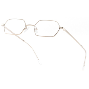 Small <strong>Narrow</strong> Rectangle Optical Frame Womens Mens Retro Comfortable Lightweight Metal Prescription <strong>Spectacles</strong> - Product Image 2