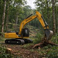 Excavatrice sur chenilles SHANBO SH240, moteur Cummins 153 kW, puissance de creusement élevée, châssis robuste et longue durée de vie