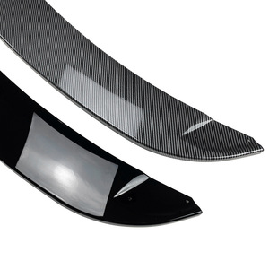 Front Lip Splitter And Corner Trim For Bmw 3 Series E90 E91 Lci M Sport 2009 2012 Piano Black Carbon Fiber Texture - Product Image 5