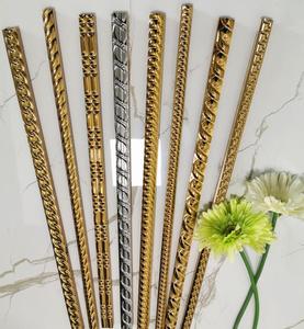 Trang Trí Vàng Gốm Kajaria Bút Chì Biên Giới Tường Gạch Biên Giới Mạ Bạc Tùy Chỉnh Moq Giới Hạn Thiết Kế Khác Nhau Kích Cỡ - Product Image 5