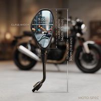 Nuevos Espejos Retrovisores Laterales Convexos de Plástico, Ajuste Universal para BMW R1250GS R1200GS F850GS