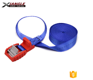 350kg1インチポリエステルステンレス鋼金属卸売カムバックルタイダウンカーゴラッシングストラップ、プラスチックカバー付き - Product Image 2