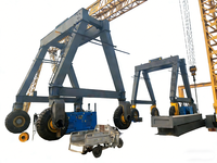 Grue à portique à double poutre en caoutchouc pour entrepôt, extérieur et intérieur, 15 tonnes, 16 tonnes, 20 tonnes, générateur diesel