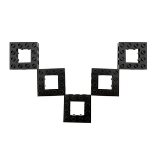 BIOZEA Open Center 4x4 1:1 ABS Jouet de construction éducatif DIY Blocs de construction 50 pièces pour bâtiments modernes - Modèle 32324 - Product Image 5