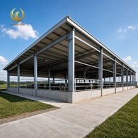 Edificio de Acero de Espacio Abierto con Paneles Aislantes para Granjas Avícolas y Agrícolas