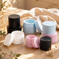 Usine Yu-Xiao, vente en gros de pots cosmétiques en PET cylindriques, couvercles à vis, logo personnalisé, pot en plastique pour crème pour les yeux et le visage