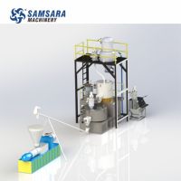 Mélangeur à grande vitesse Machine de mélangeur en plastique de PVC Mélangeur vertical turbo en résine plastique