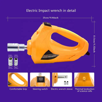 Cric de levage portable pour voiture, SUV, changement de pneu, cric électrique à ciseaux 12V, kit 3 tonnes avec clé à chocs électrique et démarreur de secours