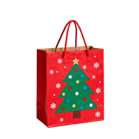 Emballage de friandises pour fête de Noël avec poignée, fermeture magnétique, carton alimentaire, doublure en éponge, pelliculage mat