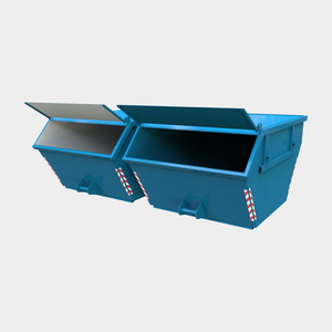 Impact-Resistant Hardox ST-52 Garbage Container <b>Cabinet</b> BDB P33 Industrial Style 4M3 Refuse <b>Collector</b> Waste Treatment Machinery - Product Image 1