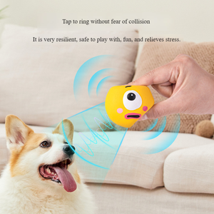 Yeni Sınır Ötesi Evcil Hayvan Karikatür Büyük Gözlü Köpek Ses Çıkaran Lateks Isırmaya Dayanıklı Diş Kaşıma Oyuncağı Fabrika Satışı - Product Image 1