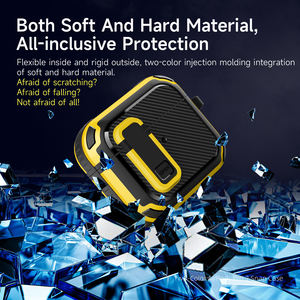 Funda protectora para <span class=keywords><strong>AirPods</strong></span> <span class=keywords><strong>Pro</strong></span> 2ª/<span class=keywords><strong>1</strong></span>ª generación, carcasa ultradura de cuerpo completo, con cerradura, 3 - Product Image 2