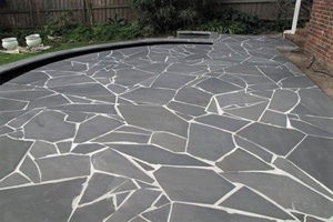 BOTON STONE <span class=keywords><strong>Pierre</strong></span> Naturelle Allée de Jardin Ardoise Pavage Granit Revêtement de Sol Extérieur Carrelage Pavé <span class=keywords><strong>Pierre</strong></span> Bleue - Product Image 3