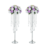 Support de fleurs en métal doré, centre de table de mariage, vase en cristal, décorations de table pour la maison, fête, événement, personnalisable