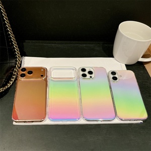 เคสโทรศัพท์แข็งใสเคลือบสีไล่เฉดแบบเลเซอร์บางเฉียบหรูหรา สำหรับ iPhone 17 Air 16 15 14 13 12 11 Pro Max - Product Image 2