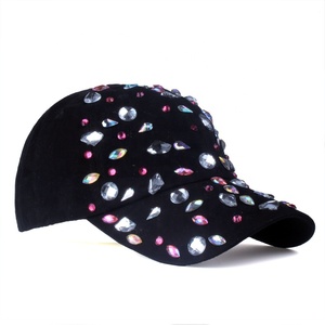 Cappellino da Baseball Strutturato da Donna con Strass e Borchie Multicolore - Product Image 3